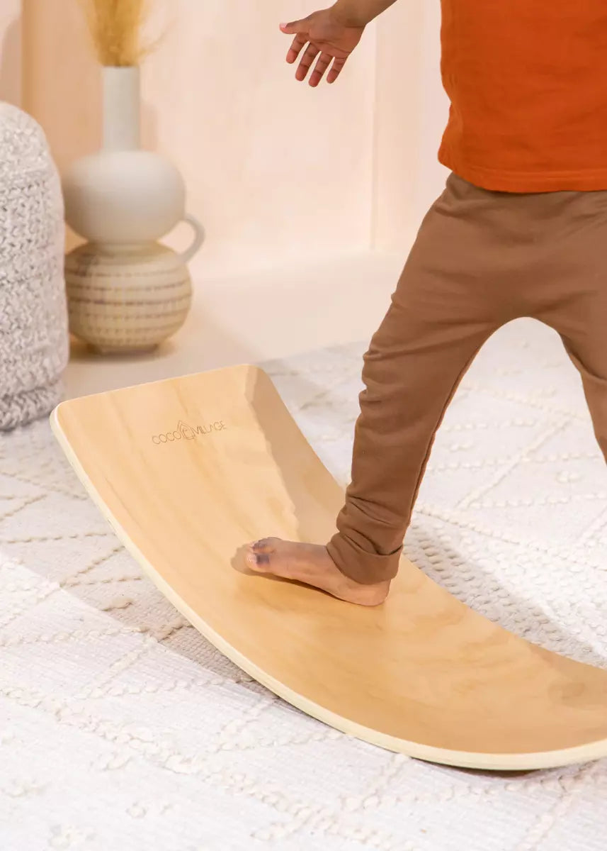 Natural Wood Kid s Wooden Balance Board Coco Village