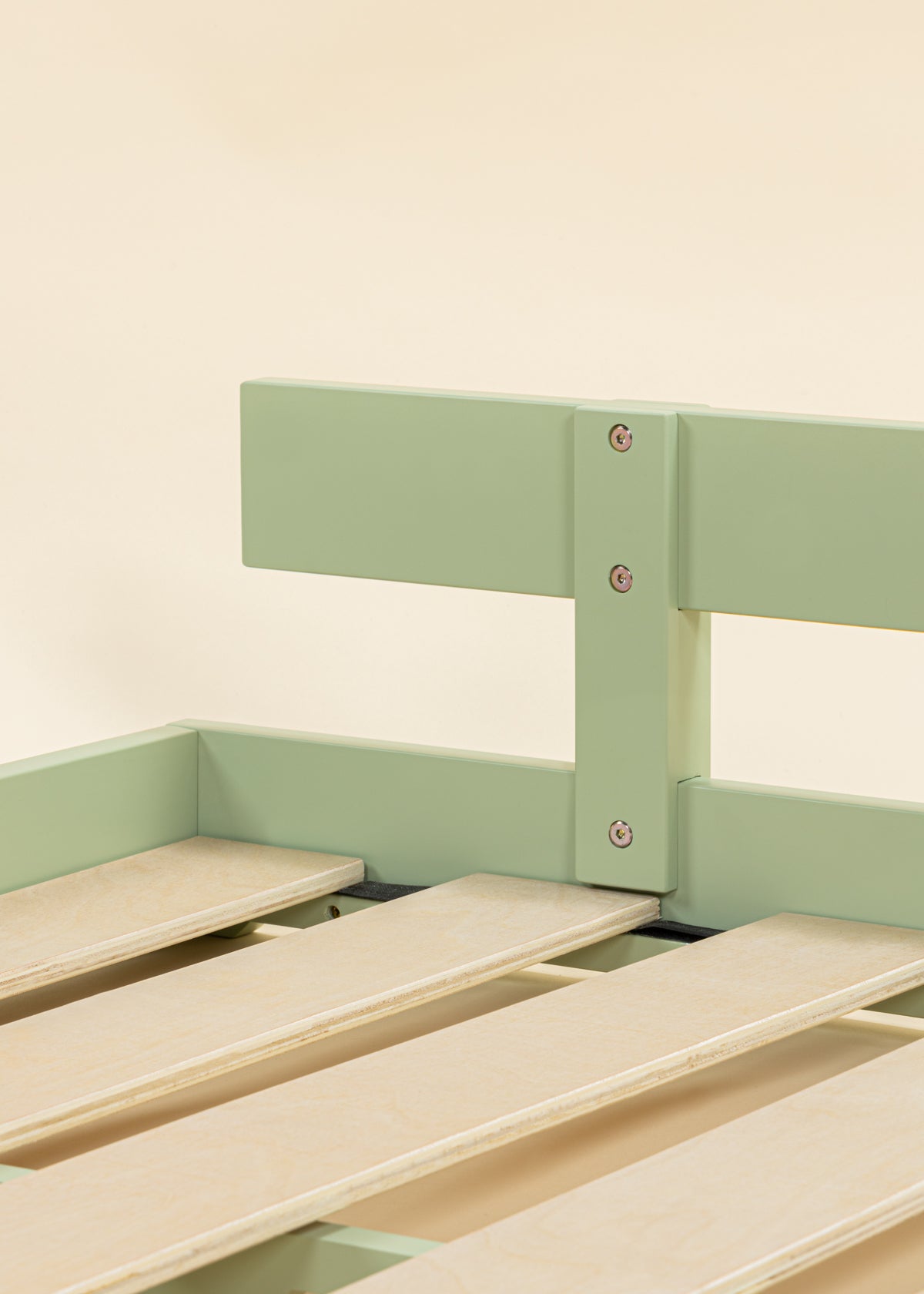 Image of Wooden Bed Frame Rail - Seafoam