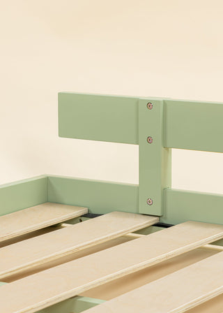 Barrière en bois pour base de lit - Format simple - Seafoam
