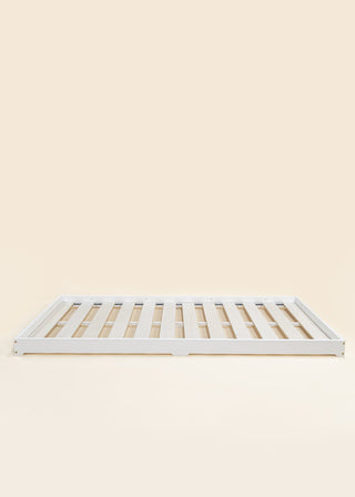 Base de lit en bois - Format simple - Blanc
