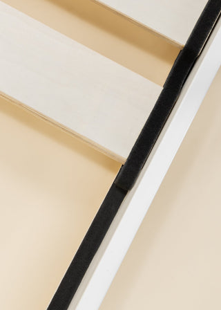 Base de lit en bois - Format simple - Blanc