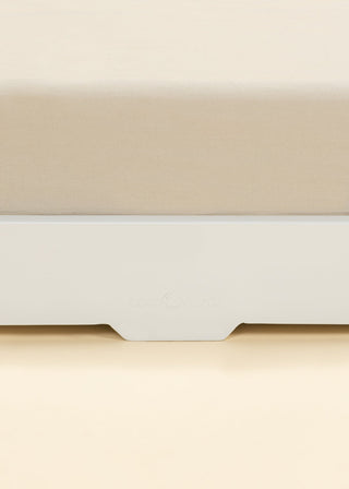 Base de lit en bois - Format simple - Blanc