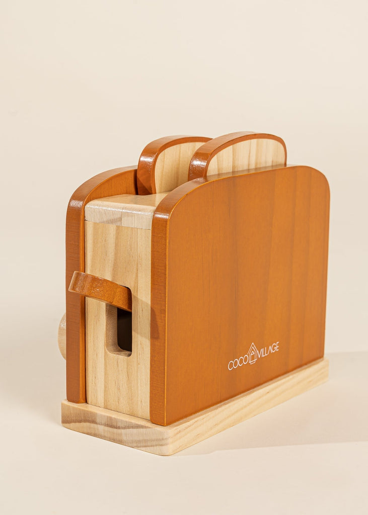 Wooden Toaster Play Set - Toy Kitchen - TERA