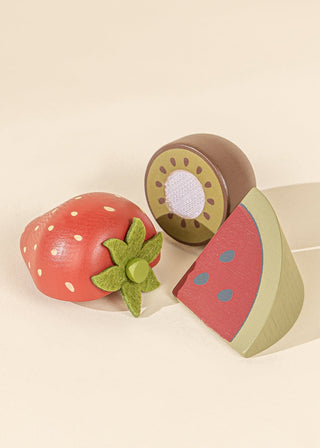 Wooden Fruits Play Set - Toy Food - Pretend Play