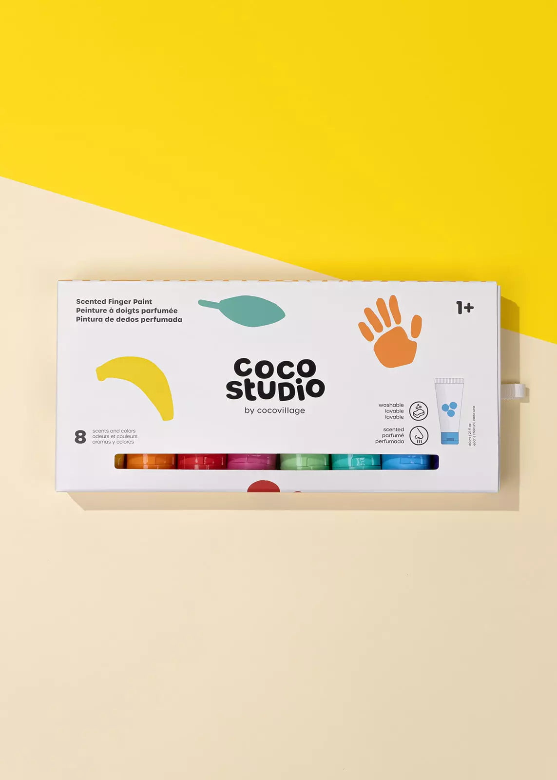 Scented Fingerpaint Set - 8 colors