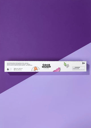 Rouleau d'affiches autocollantes à colorier - Saisons ( 6 feuilles )