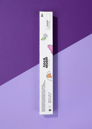 Rouleau d'affiches autocollantes à colorier - Saisons ( 6 feuilles )