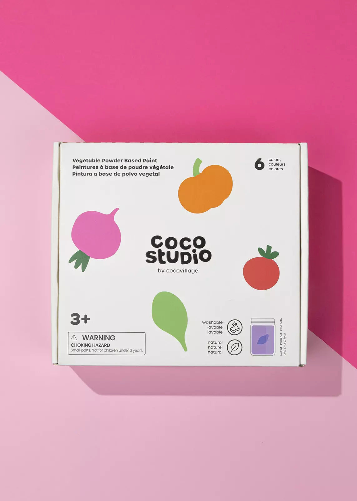 Vegetable Powder Based Paint Set - 6 Colors