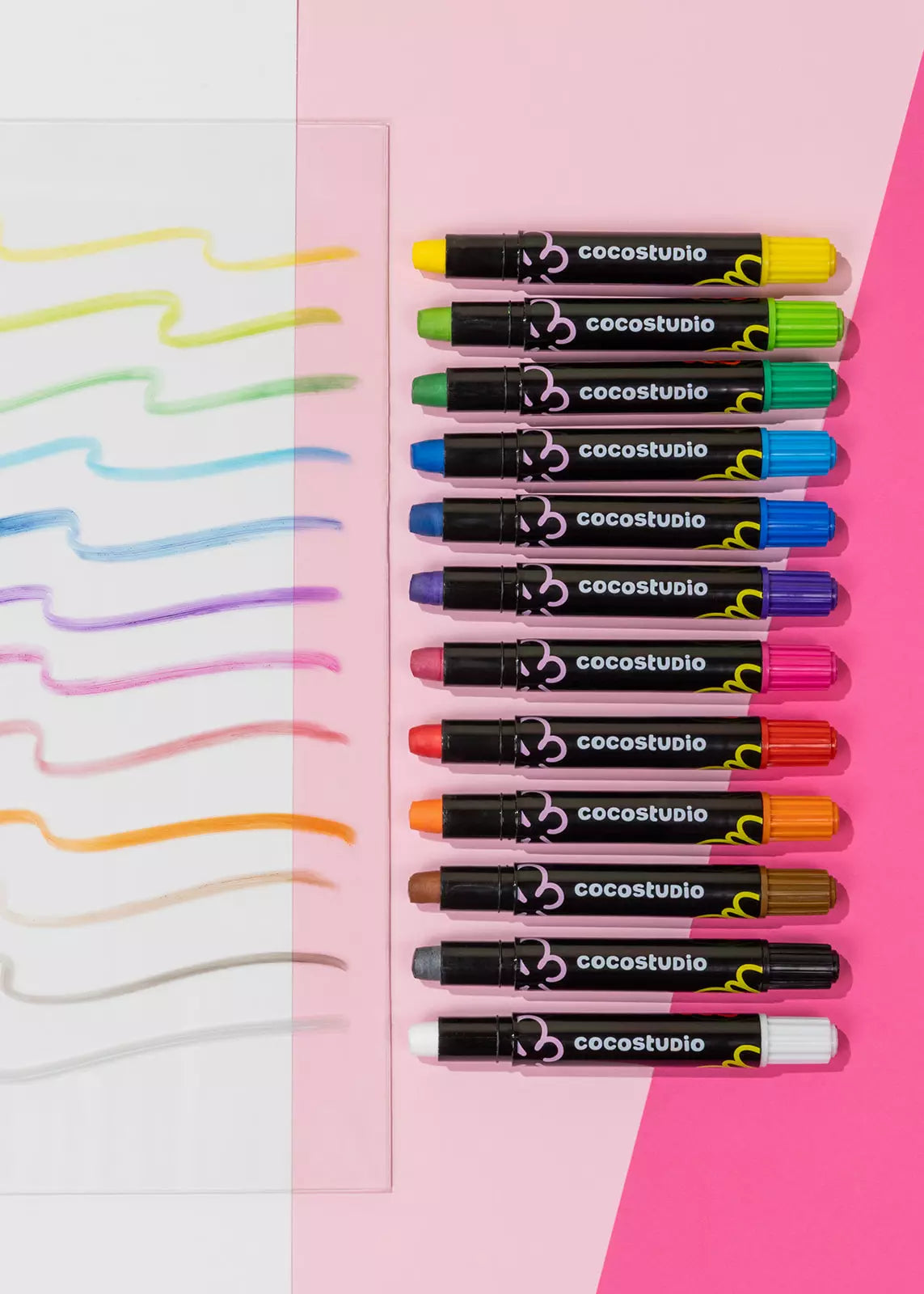Image of Erasable Silky Window Crayons - 12 colors