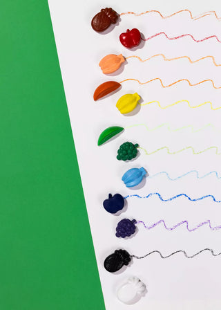 Ensemble de crayons à base de cire d'abeille - 12 couleurs 