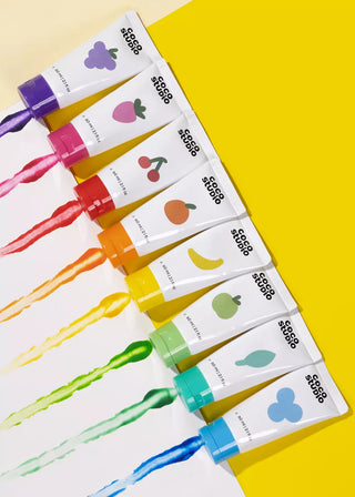 Ensemble de gouache au doigt parfumé - 8 couleurs 