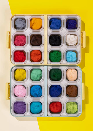 Ensemble de pâte à modeler en paille de blé - 24 couleurs 