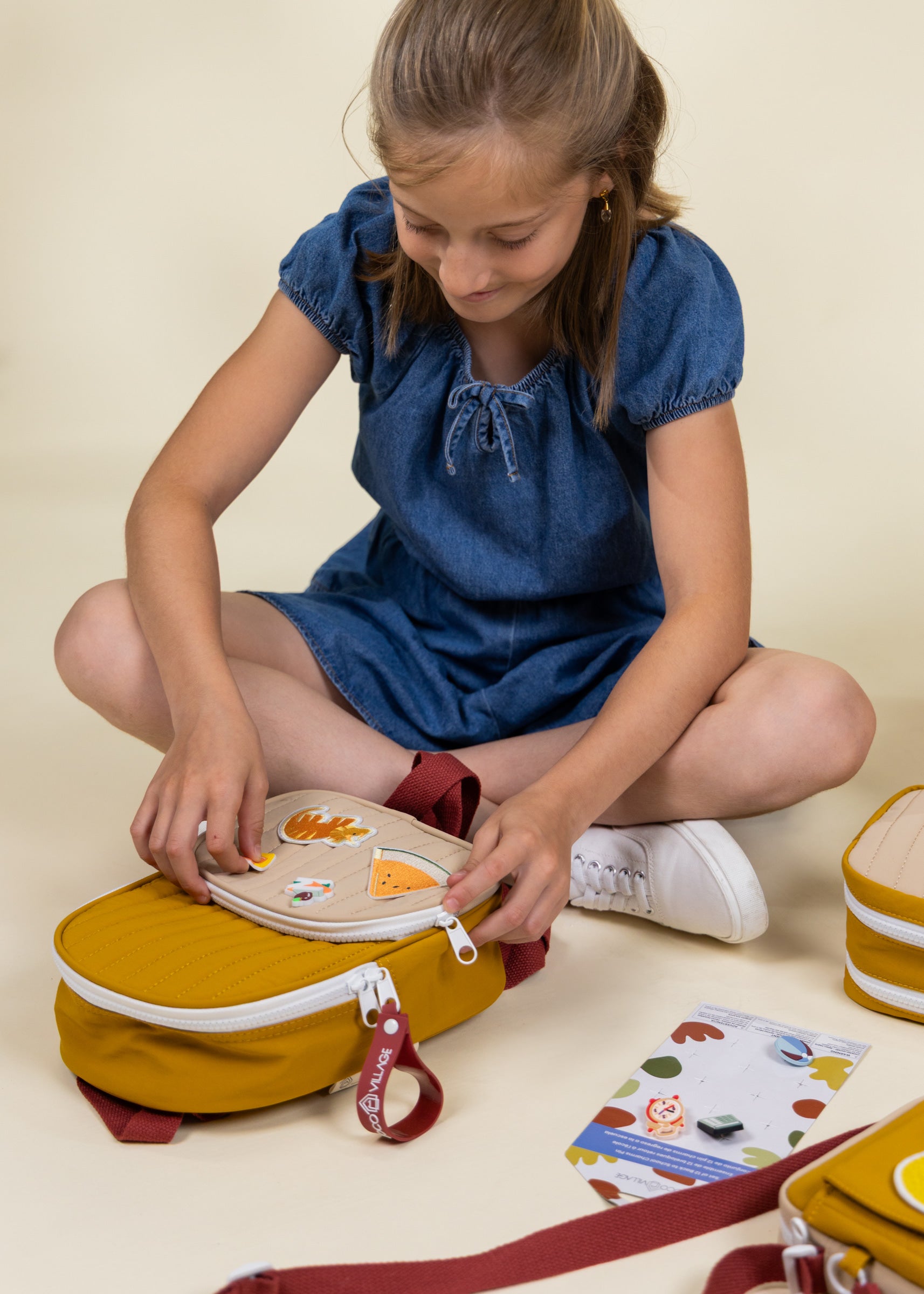 Image of Washable Nylon Small Backpack  - Golden Hour