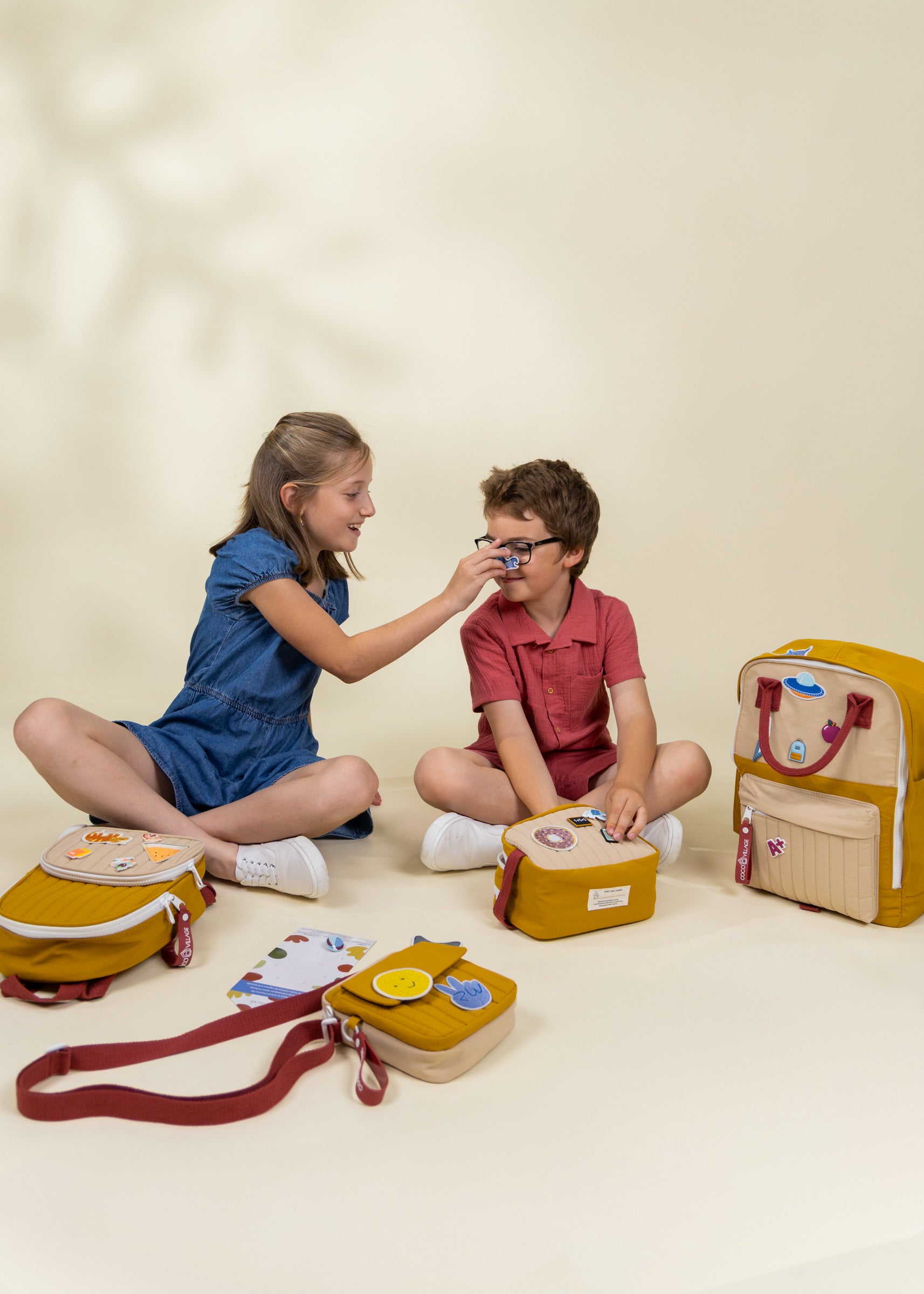 Image of Étui à crayons en nylon lavable - Golden Hour