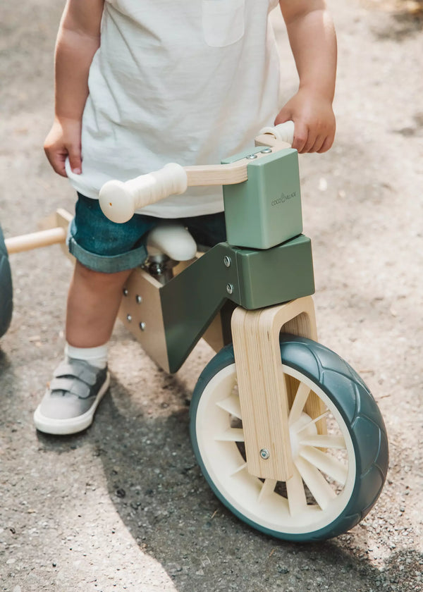 Vélo d’équilibre évolutif en bois - 3 en 1 - Seafoam
