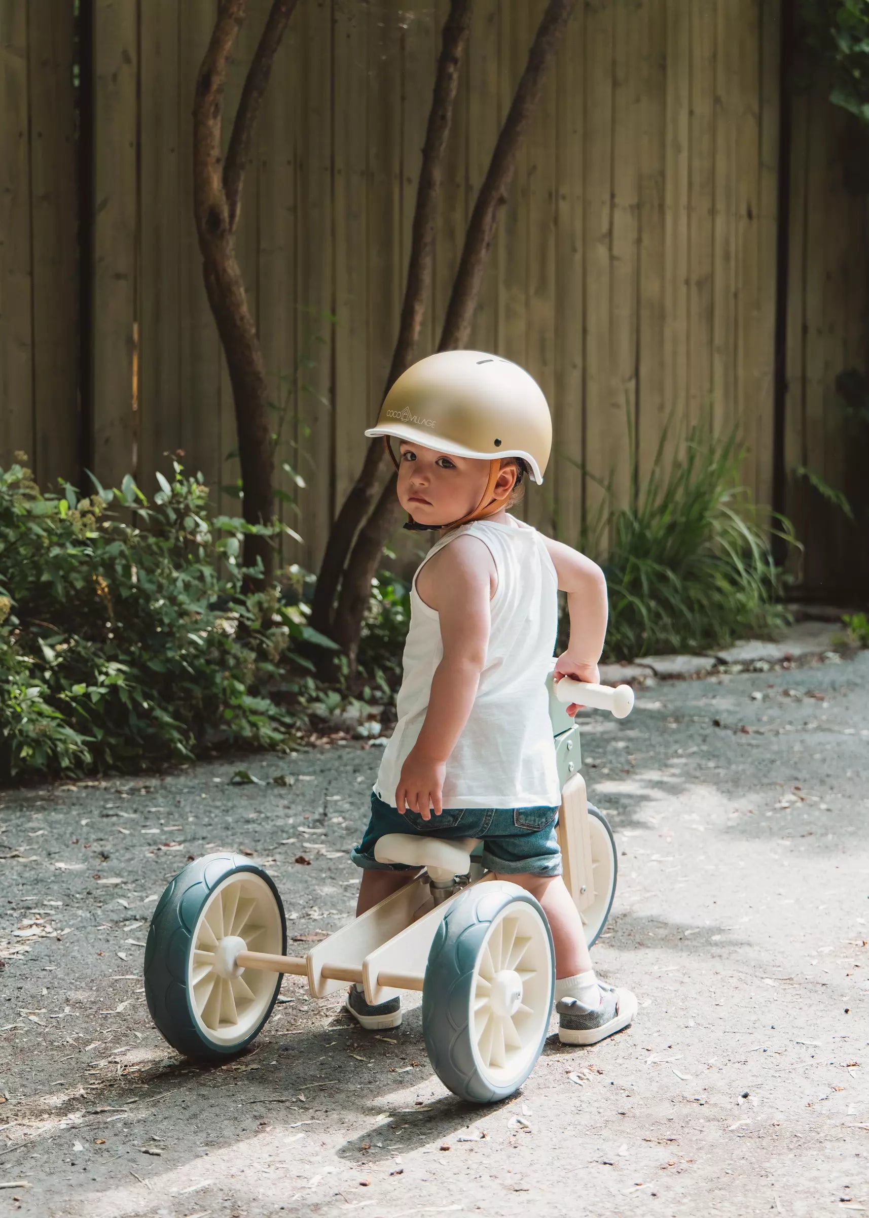 Image of Wooden Balance Bike 3-in-1 - Seafoam