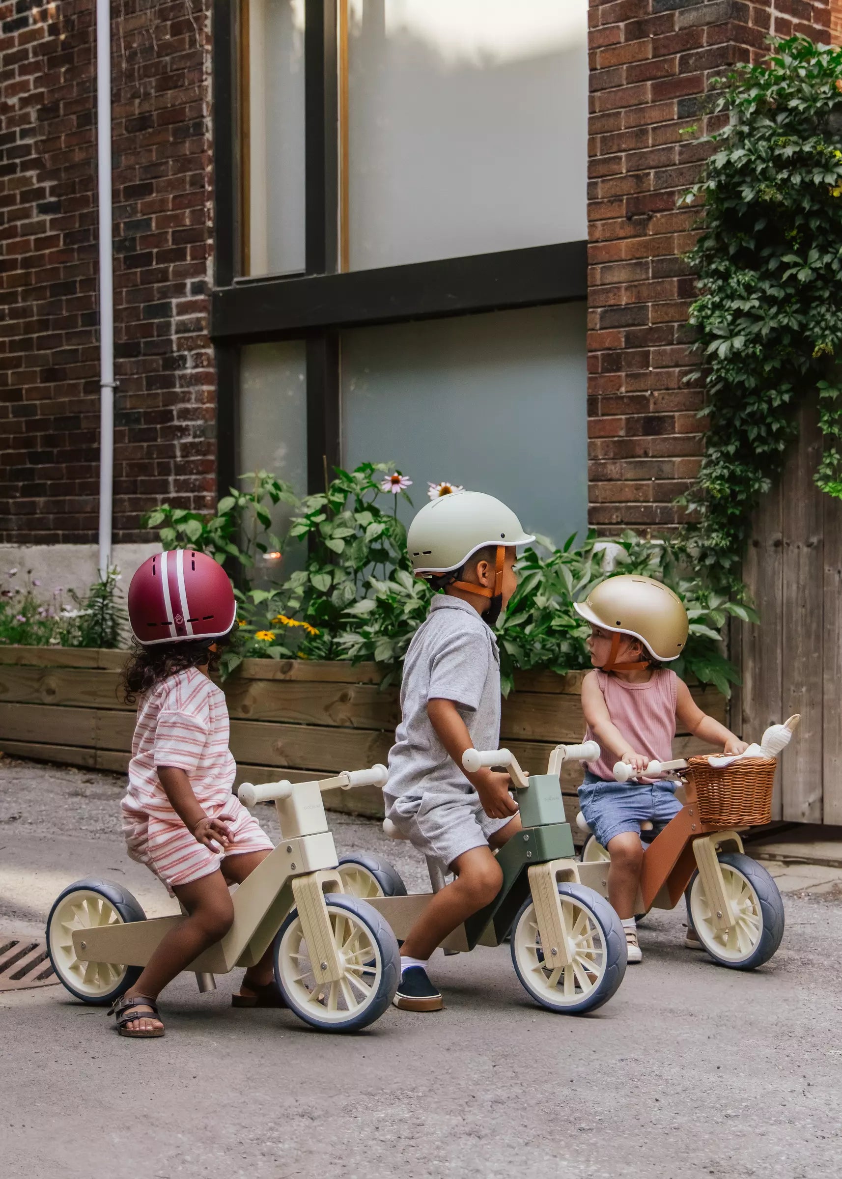 Image of Wooden Balance Bike 3-in-1 - Seafoam