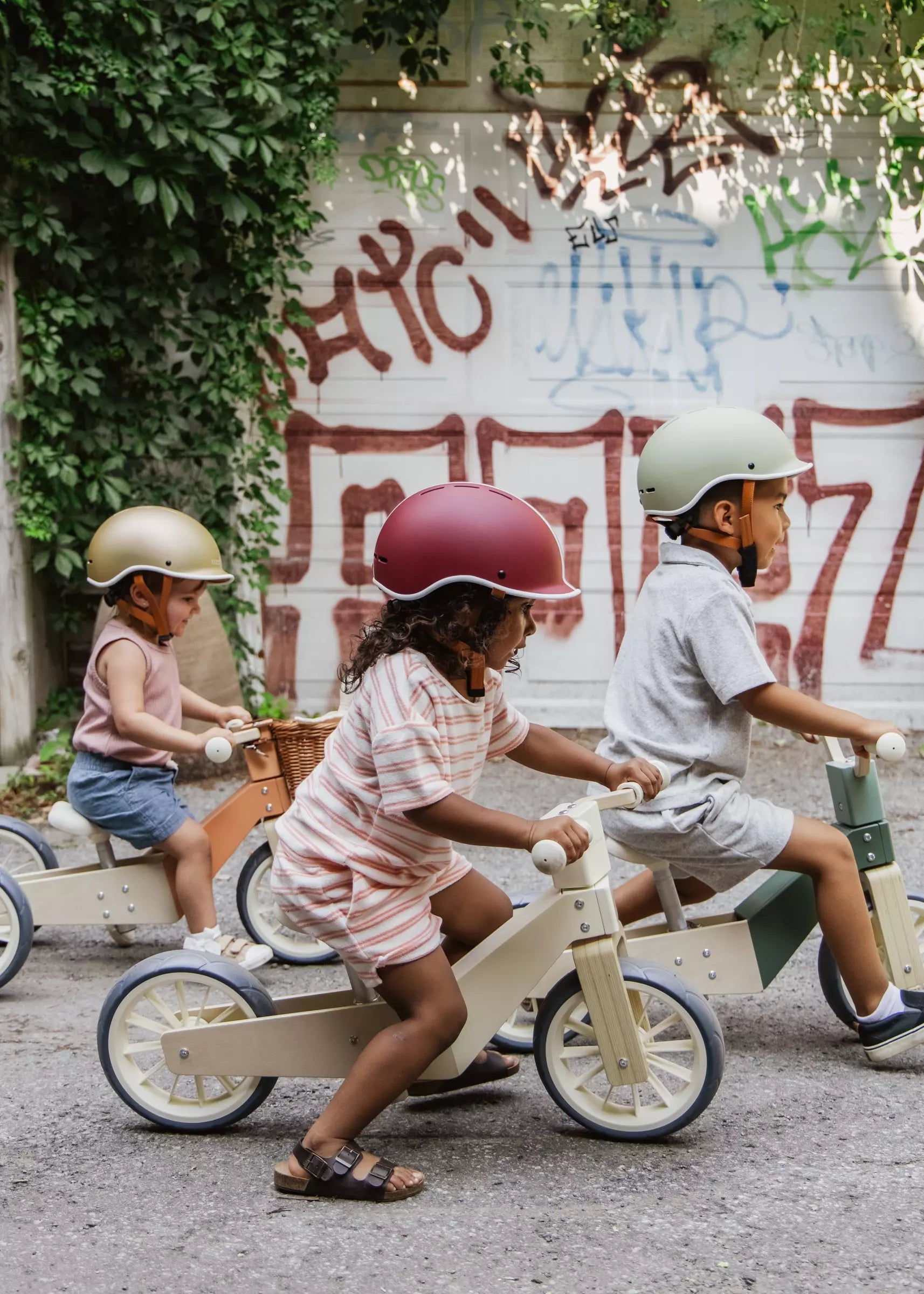 Image of Wooden Balance Bike 3-in-1 - Seafoam
