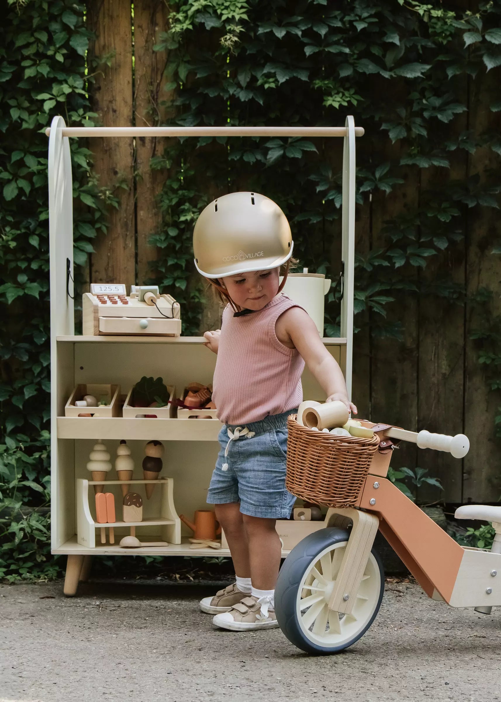 Image of Wooden Balance Bike 3-in-1 - Grapefruit