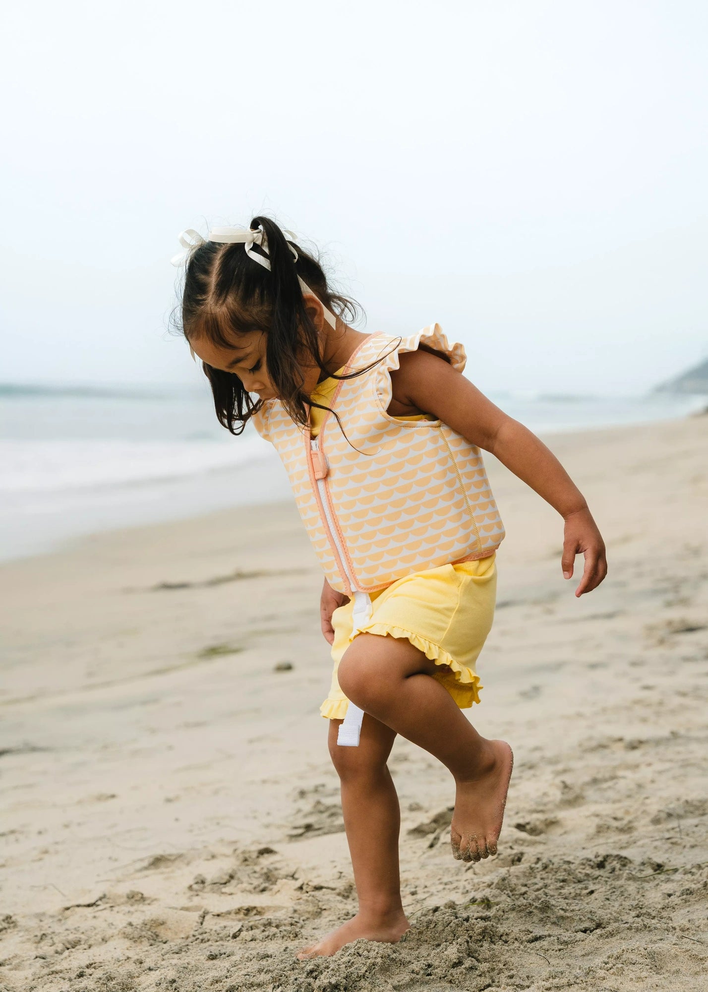 Neoprene Kids Ruffle Swimming Vest – Gelato (2–3Y)