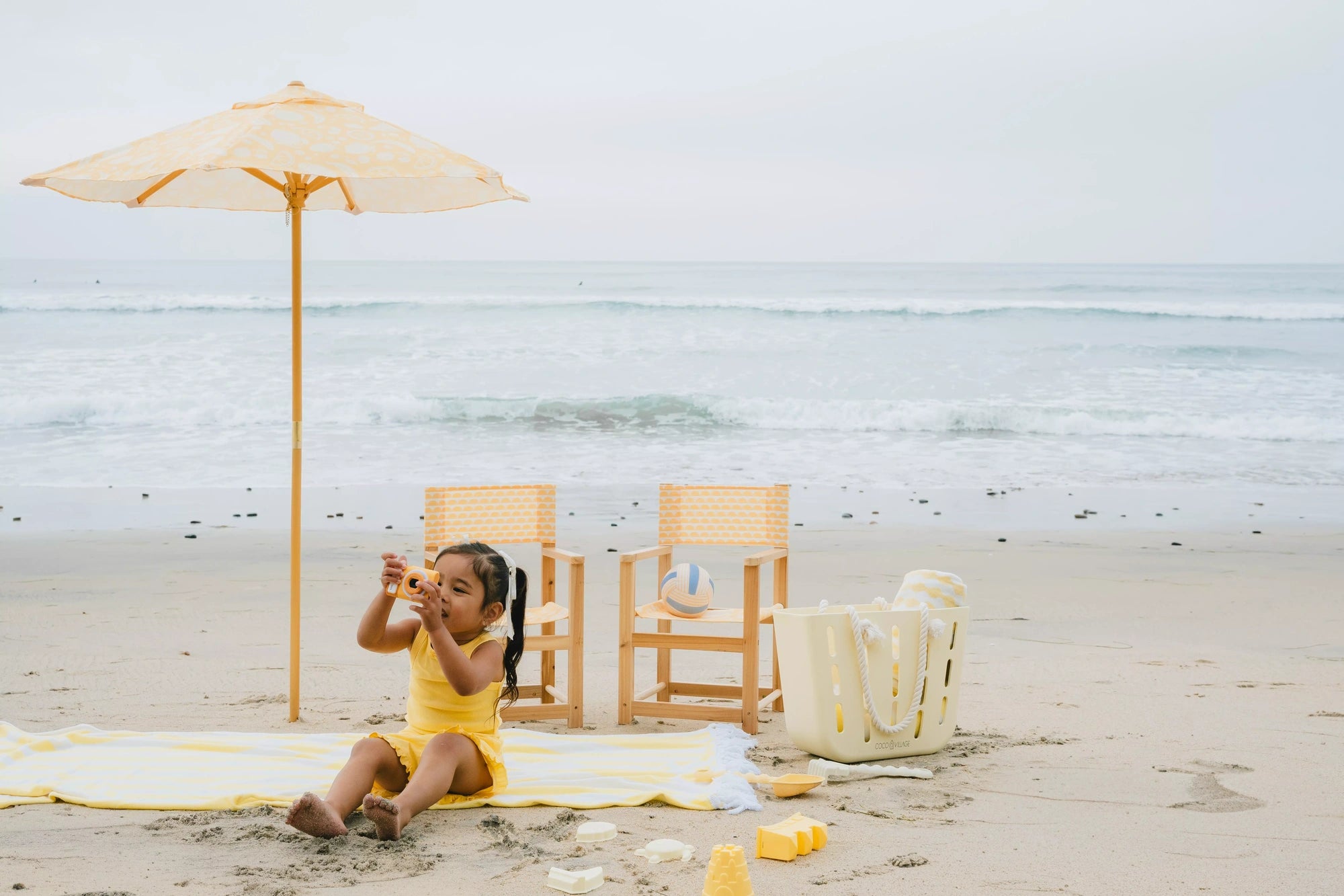 Image of Kids’ Patio Set 4 Chairs and Parasol–Summer Fruits