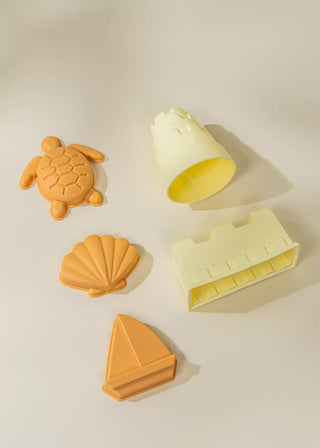 Lot de 5 moules à sable en silicone pour la plage