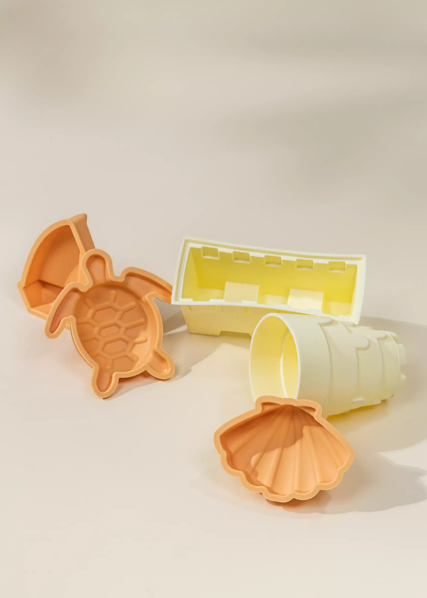 Image of Lot de 5 moules à sable en silicone pour la plage