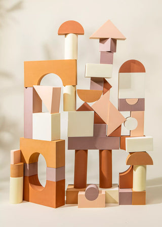 Ensemble de blocs de construction en mousse EVA - Grand (48 pièces)