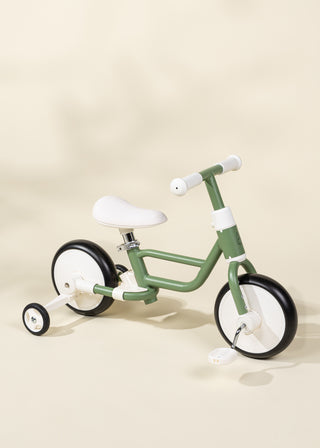 Tricycle avec poignée & roues d'entrainement 4-en-1 - Seafoam