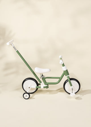 Tricycle avec poignée & roues d'entrainement 4-en-1 - Seafoam