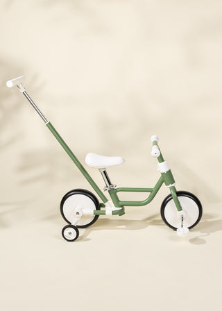 Tricycle avec poignée & roues d'entrainement 4-en-1 - Seafoam