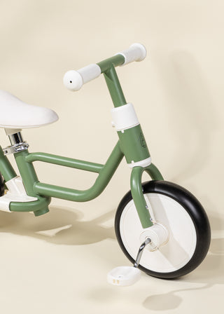 Tricycle avec poignée & roues d'entrainement 4-en-1 - Seafoam