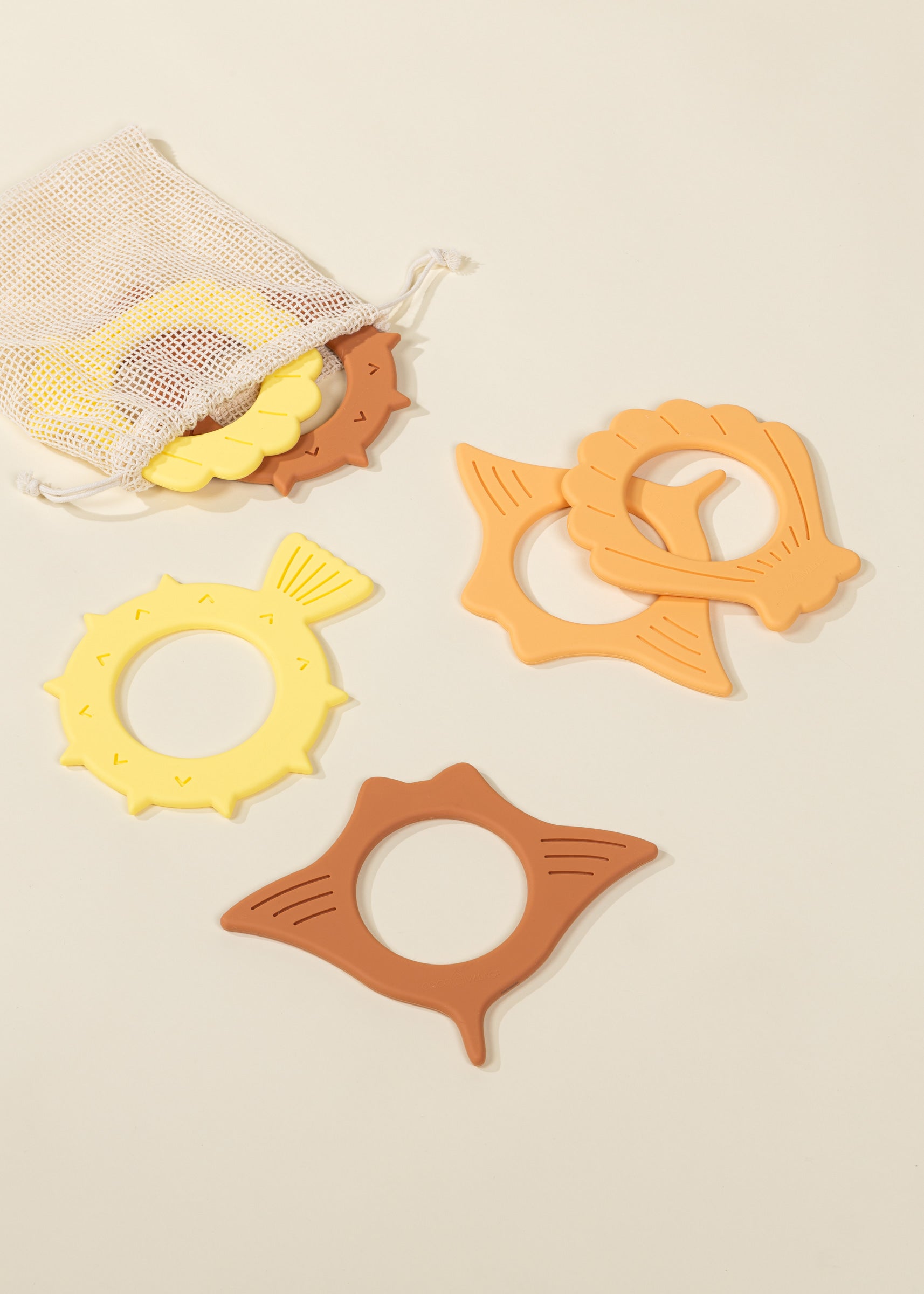 Image of Set of 6 Silicone Diving Rings Pool Toys
