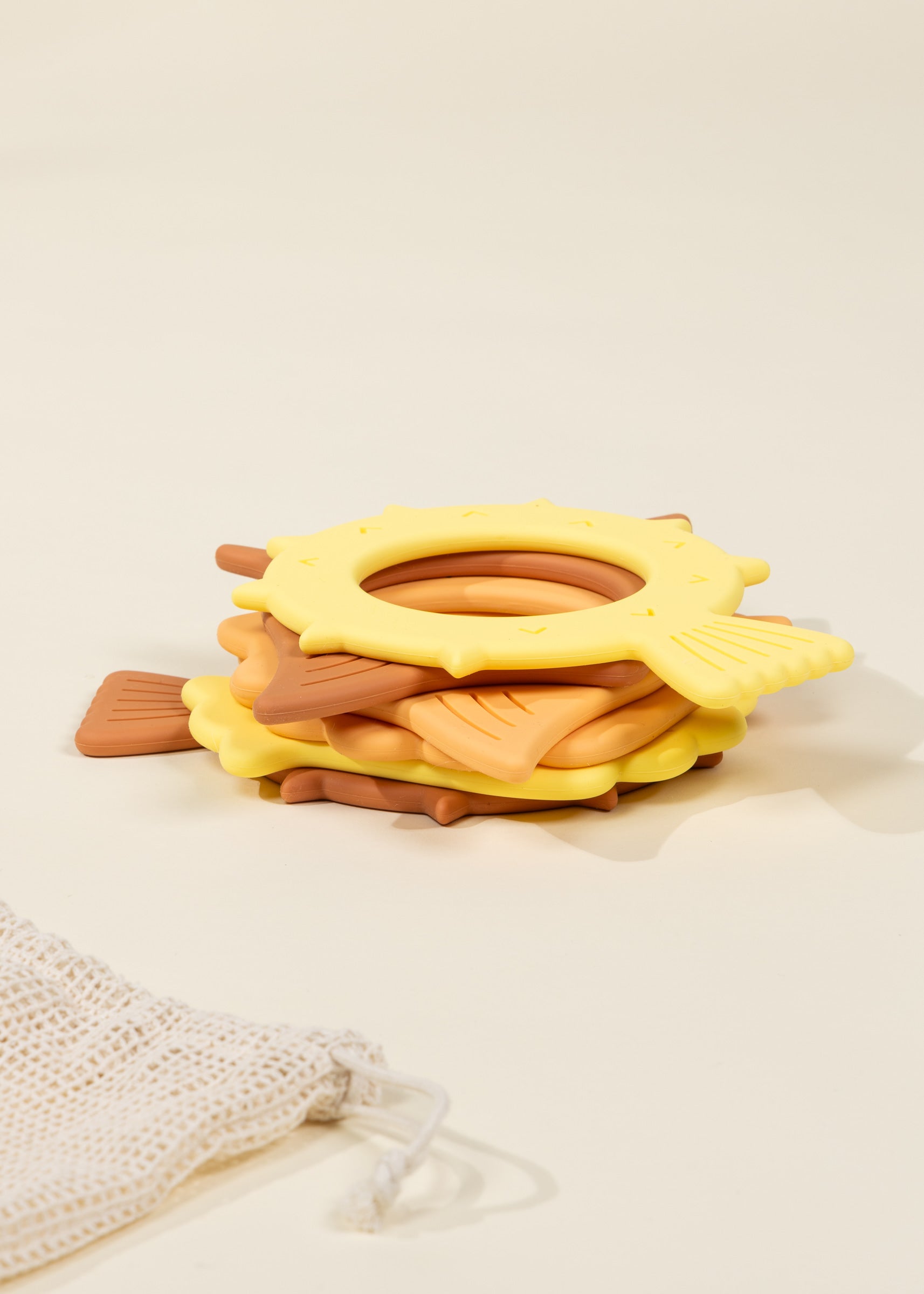 Image of Set of 6 Silicone Diving Rings Pool Toys