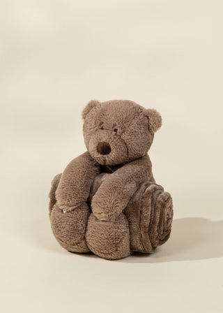 Peluche Ours et Couverture Douillette