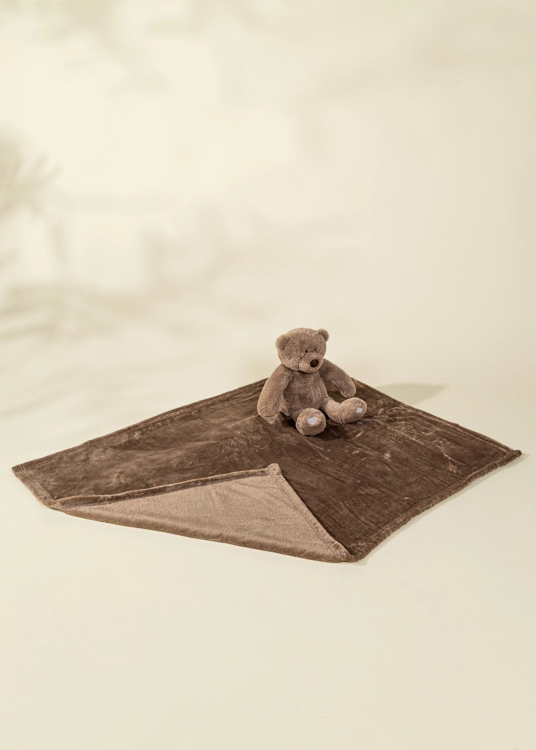 Image of Bear Plush Toy Snuggling Blanket