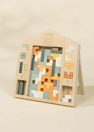 Wooden Tetris Puzzle Toy (40 pcs)