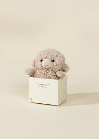 Mini Peluche Cadeau - Mouton Beige