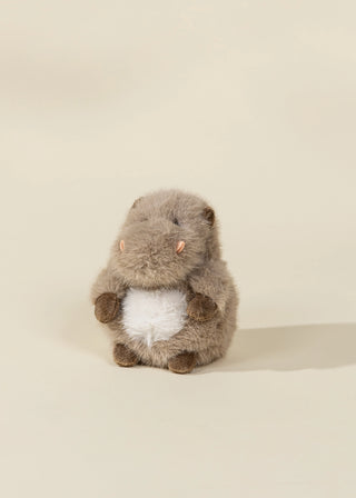 Mini Peluche Cadeau - Hippopotame Gris