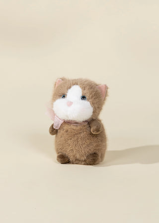 Mini Peluche Cadeau - Chat beige