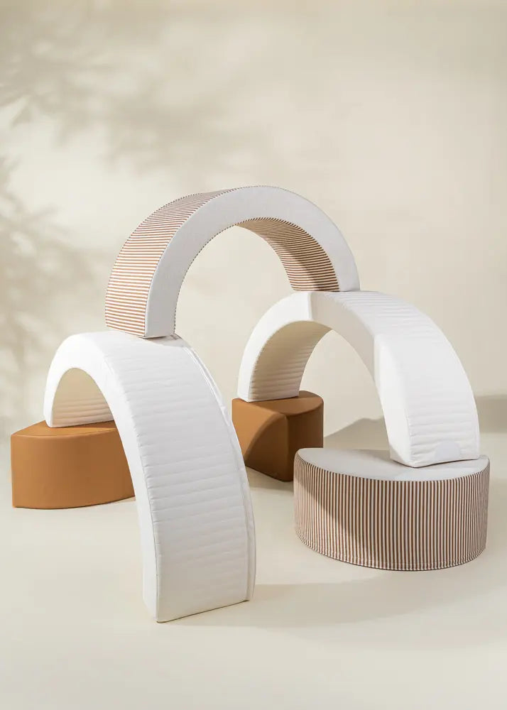 Image of Ensemble de jeux de blocs en mousse & piscine de balles (6 pièces) - Tons de jour