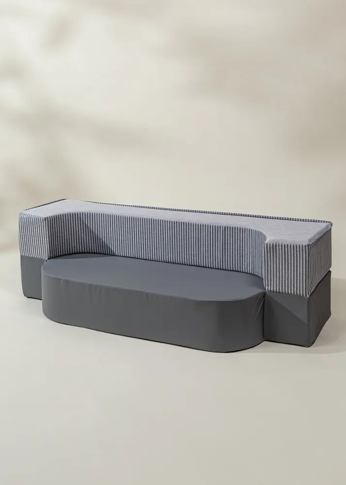 Image of Transformable Vegan Leather Kid Sofa - Shades of Night