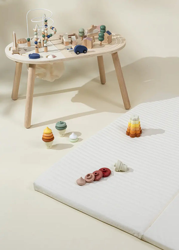 Matelas de jeux en mousse & cuir végétalien - Tons de jour