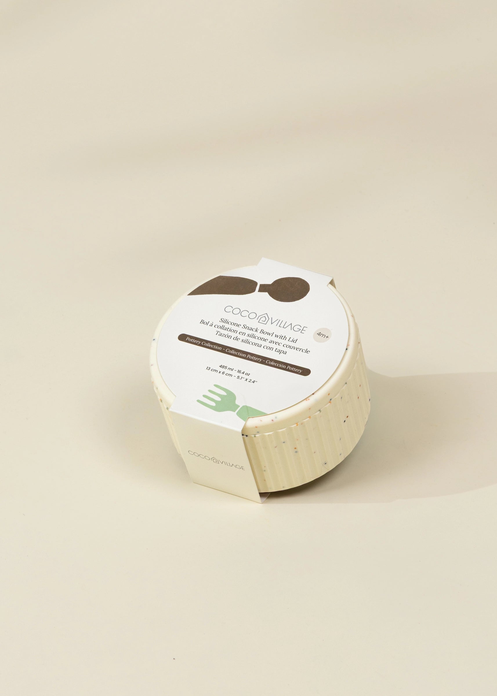 Silicone Snack Bowl with Lid – Pottery Collection