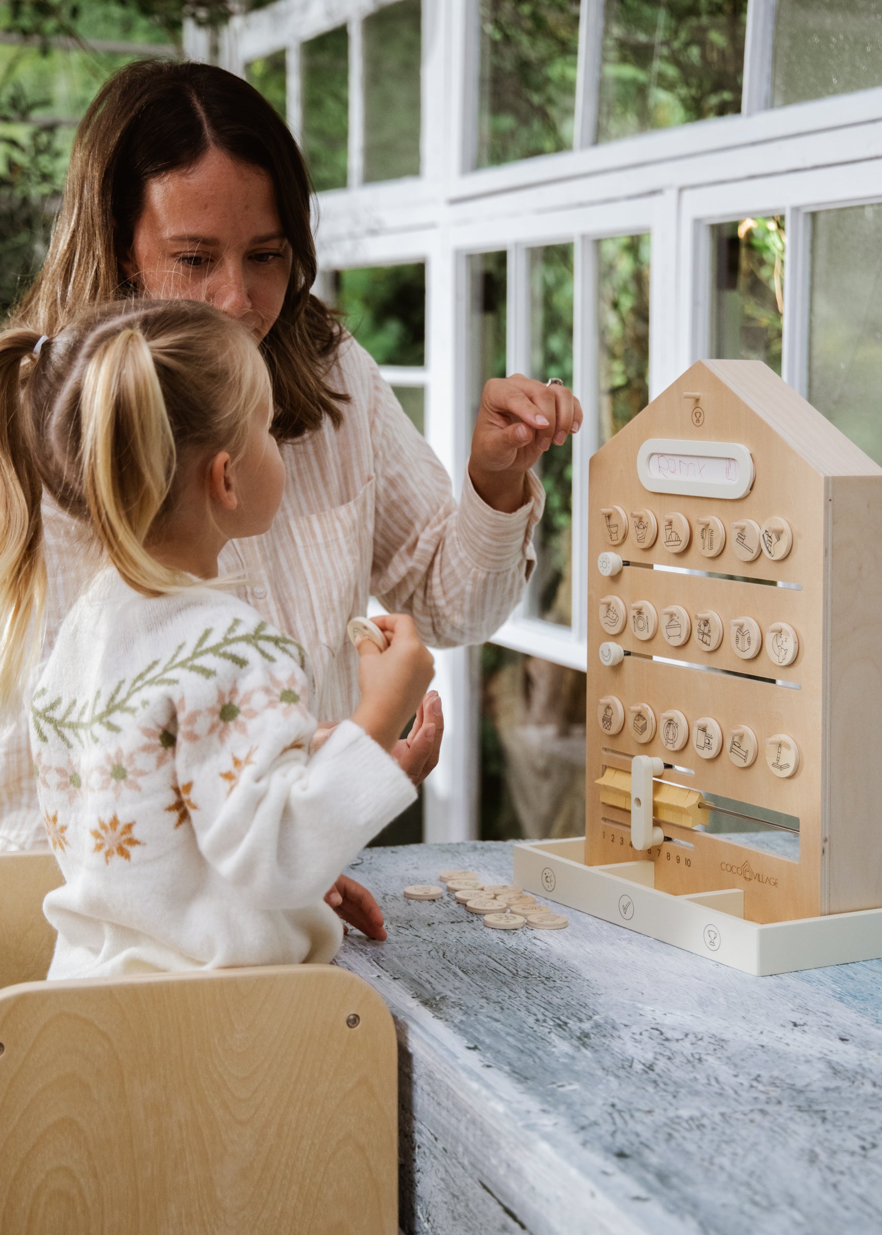 Wooden Routine, Tasks & Rewards Board – Coco Village