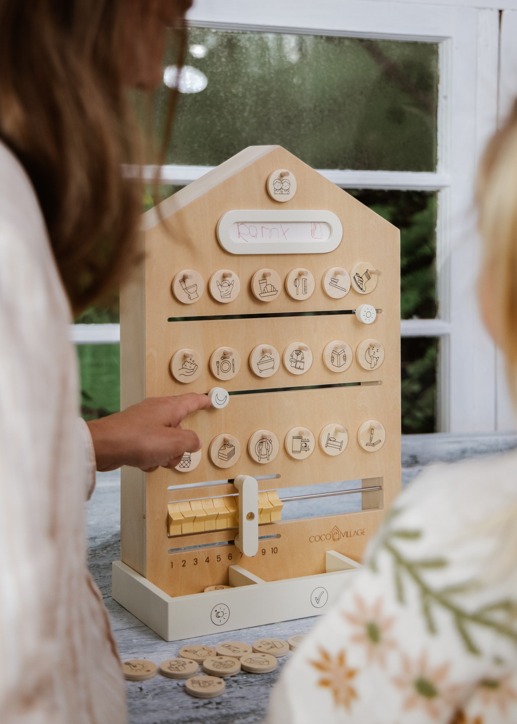 Wooden Routine, Tasks & Rewards Board – Coco Village