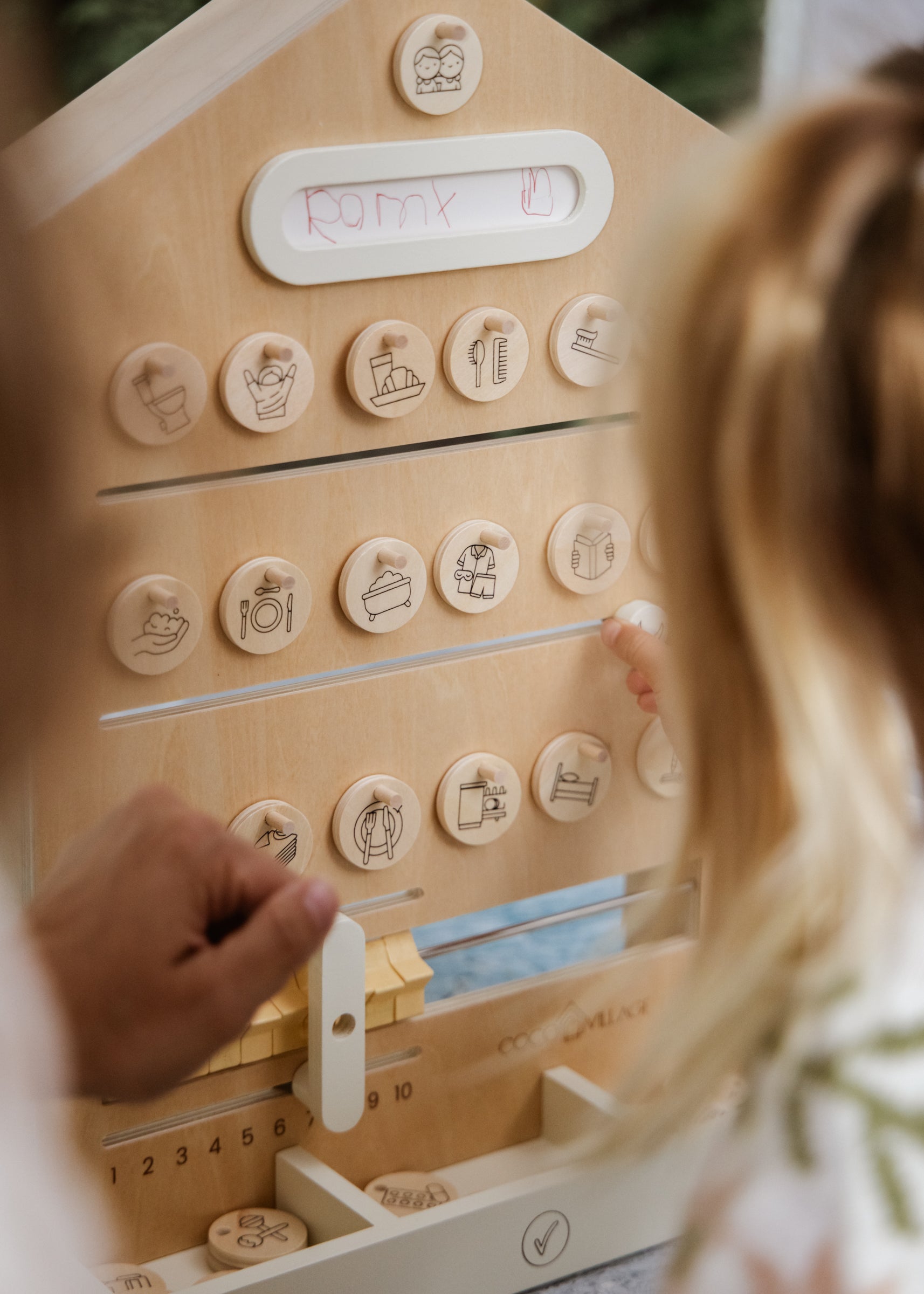 Wooden Routine, Tasks & Rewards Board – Coco Village