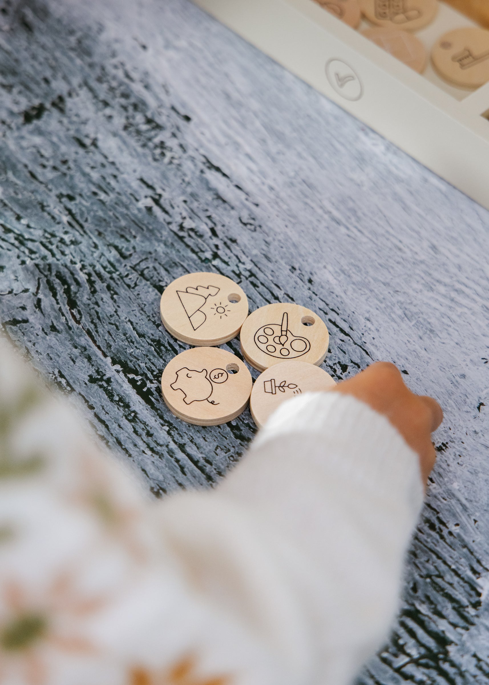 Image of Wooden Routine, Tasks & Rewards Board