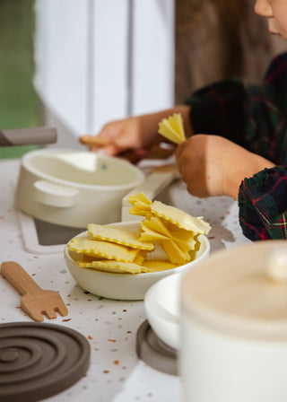 Ensemble de jeu de pâtes fraîches en bois