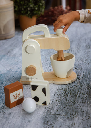Mélangeur en bois et accessoires